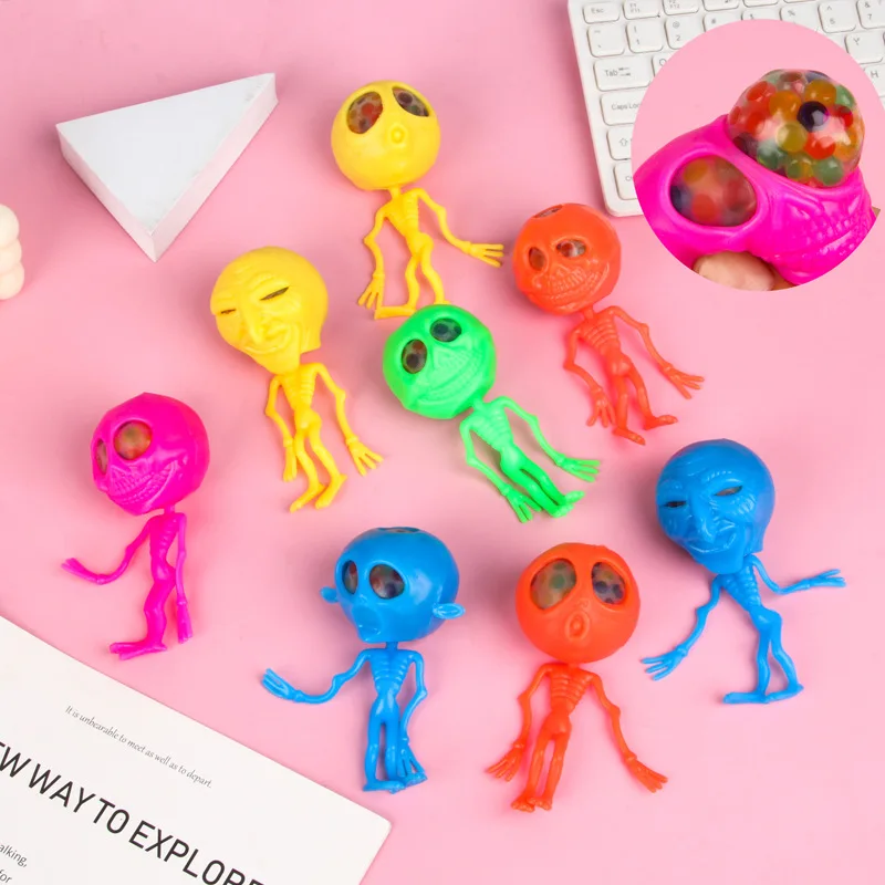 طابا Squshy متعة الملونة الجمجمة هالوين المزحة الغريبة اسفنجي العنب الكرة حبة تململ لعبة مفاجأة صندوق أعمى الاطفال فتاة هدية #2