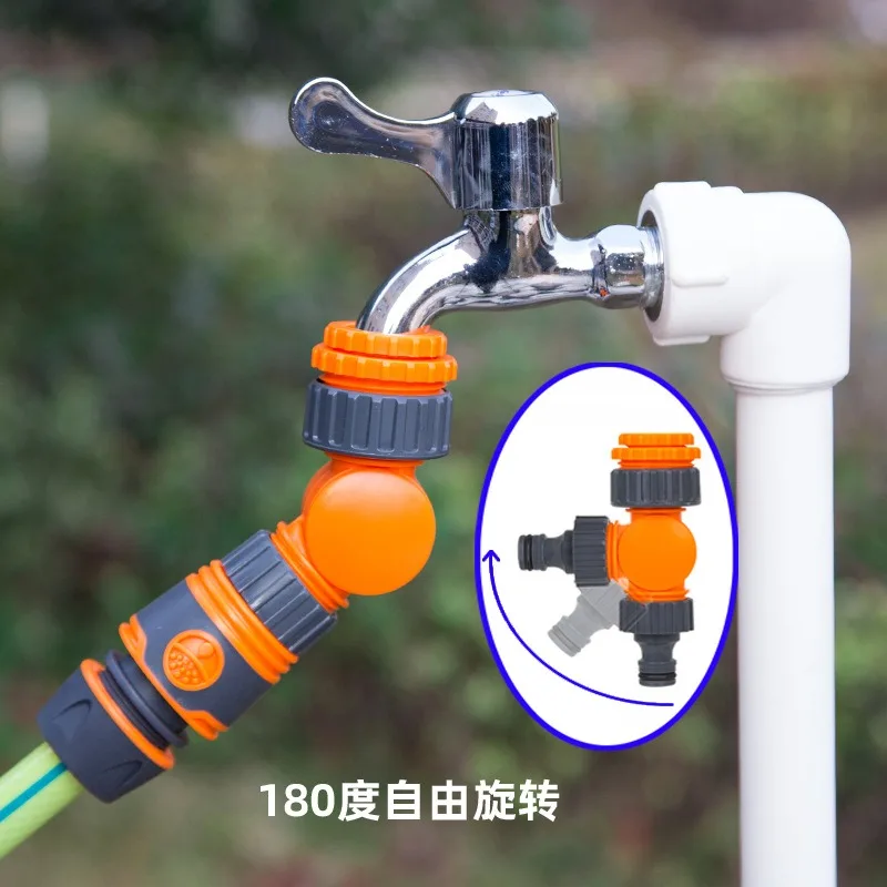 

Garden Hose Connector, 1/2 Inch Faucet Adapter, Plastic Quick Connect Click-lock for Watering & Irrigation