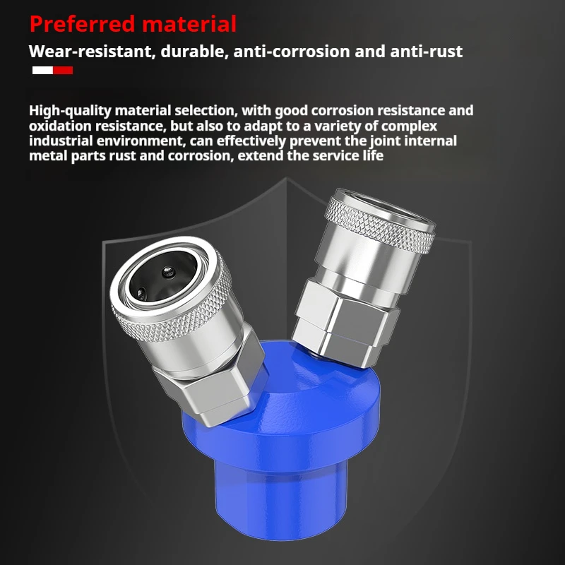 2/3 Way 37MD Quick Connector Air Compressor Multi Hose Coupler Pneumatic Fitting Tool