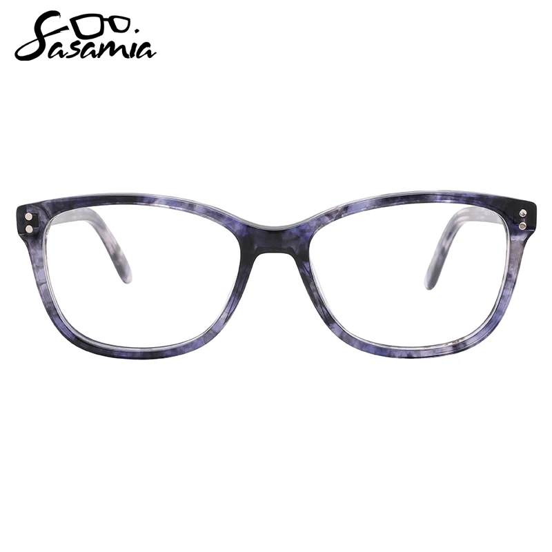 SASAMIA Unisex Glasses Eyeglasses Frames Rectangle Glasses Optical Myopia Pattern Frames Gaming Computer Glasses Frames WD2196