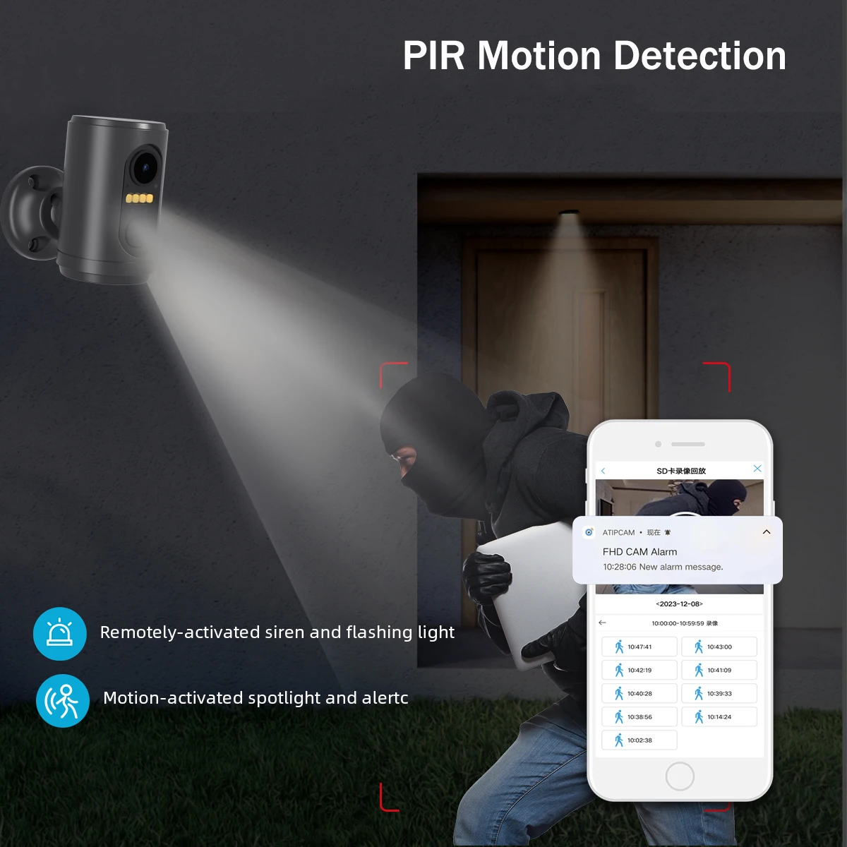 2MP Mini Camera Battery Long Standby Indoor PIR Motion Detection Wireless Wifi HD Video CCTV Camera For Home Security Protection