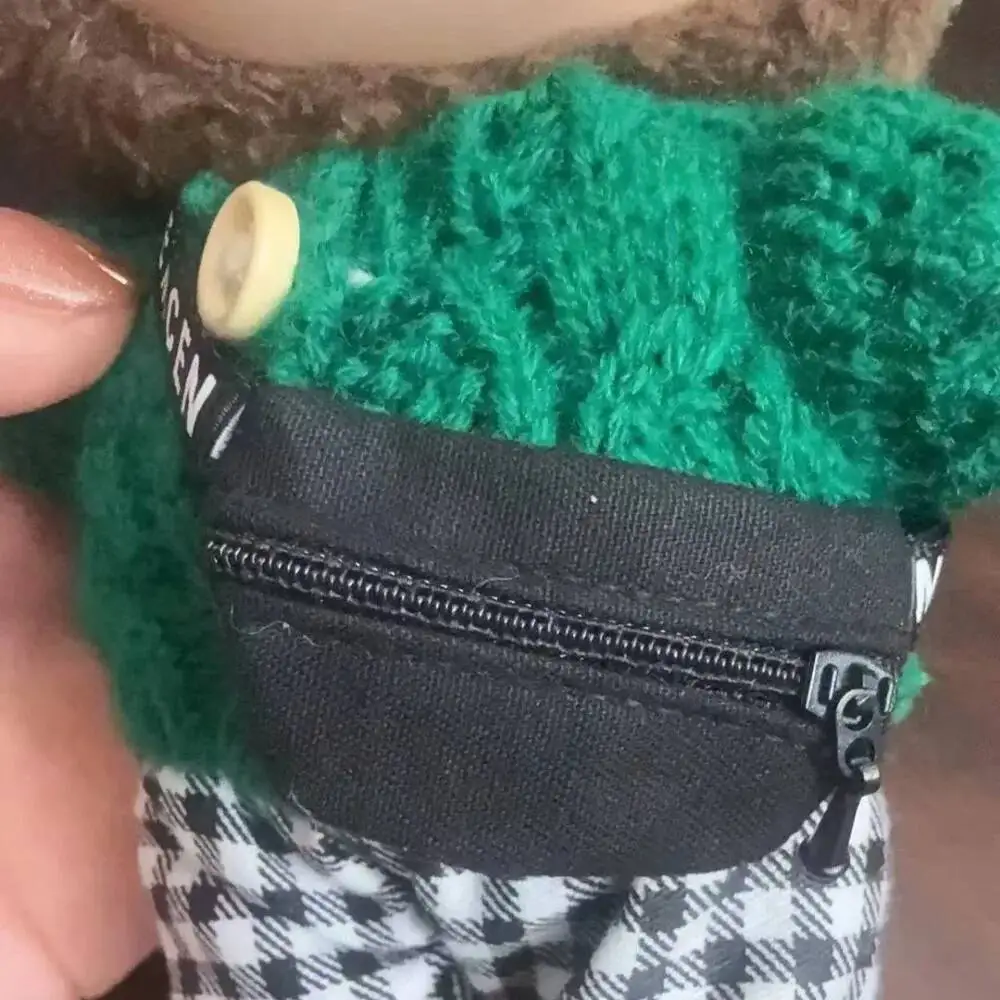 17cm 라부부 크로스백 귀여운 1/6 1/8 1/12 BJD 인형 DIY 허리 가방 귀여운 15cm 아이돌 봉제인형 V1 V2 V3 액세서리