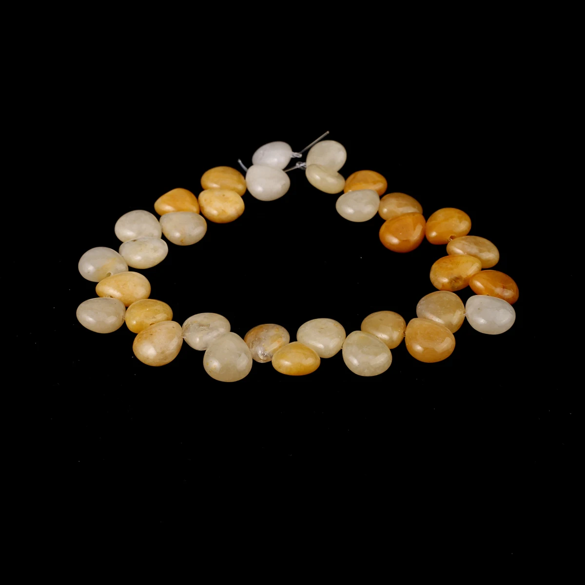 Guardian Gem Natural Stone, Yellow Jade, Water Drop Shaped Beaded Jewelry Making, DIY Necklace, Earrings, Bracelets, Accessories