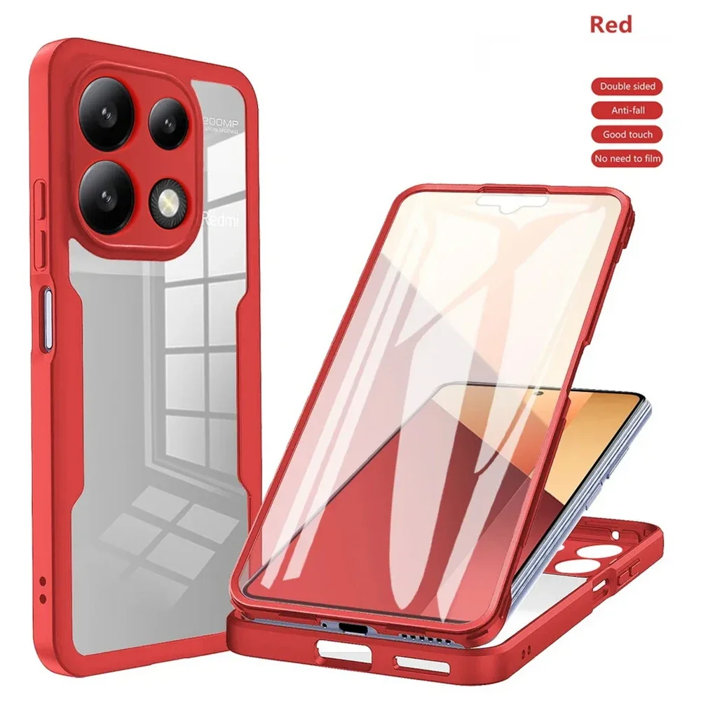 

For Xiaomi Redmi Note 13/12 Pro+12S/11 Pro+11S/10 Pro Max/10S/9 Pro Full Coverage Double Protect Shield Case