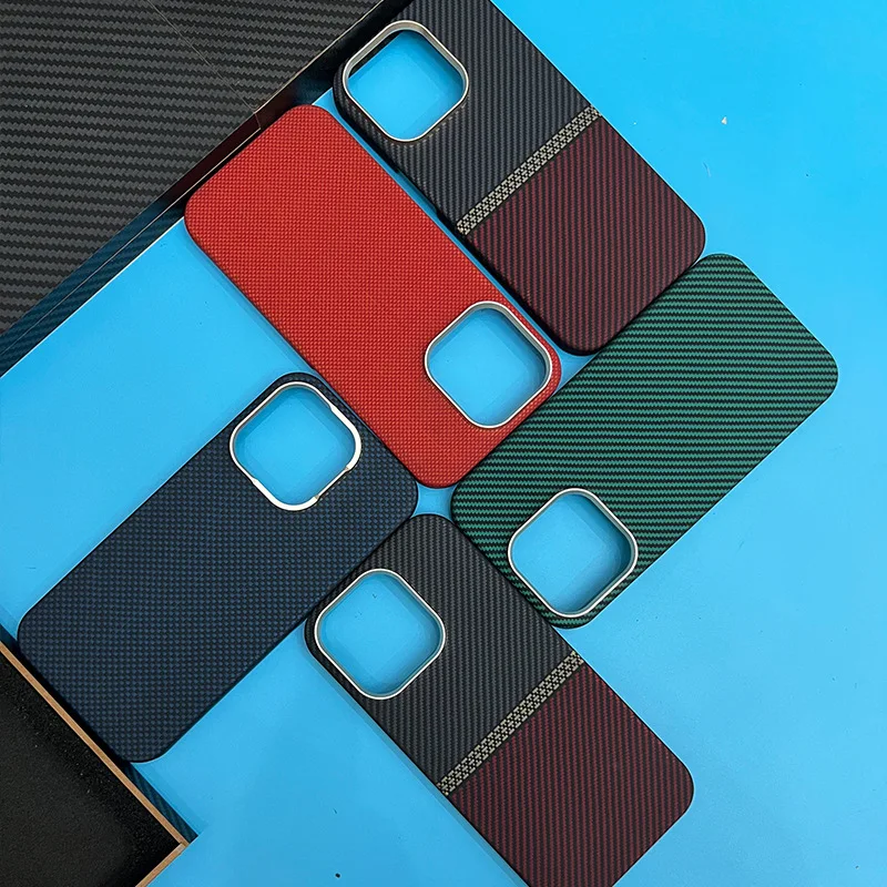아이폰 16 프로 맥스 정품 카본 섬유 아라미드 케이스, 아이폰 16 프로 울트라 씬 경량 보호 커버 견고함