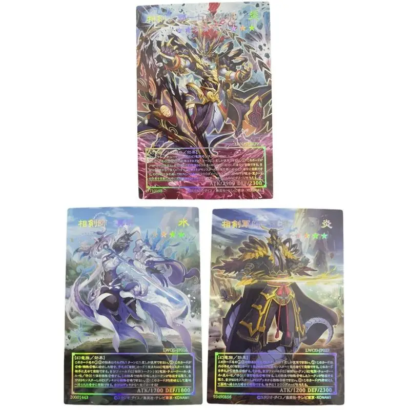 Yu-Gi-Oh Flash Card Swordsoul van Mo Ye Taia Strategist Longyuan Diy Laser Relief serie Anime Collectie actie Speelgoed Figuren Gift
