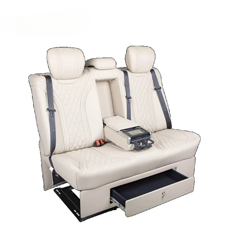 Electric VIP Luxury Back Seat Flat Sofa Bed For Modification MPV Limousine Van Odyssey Elysion Previa Grand Voyager