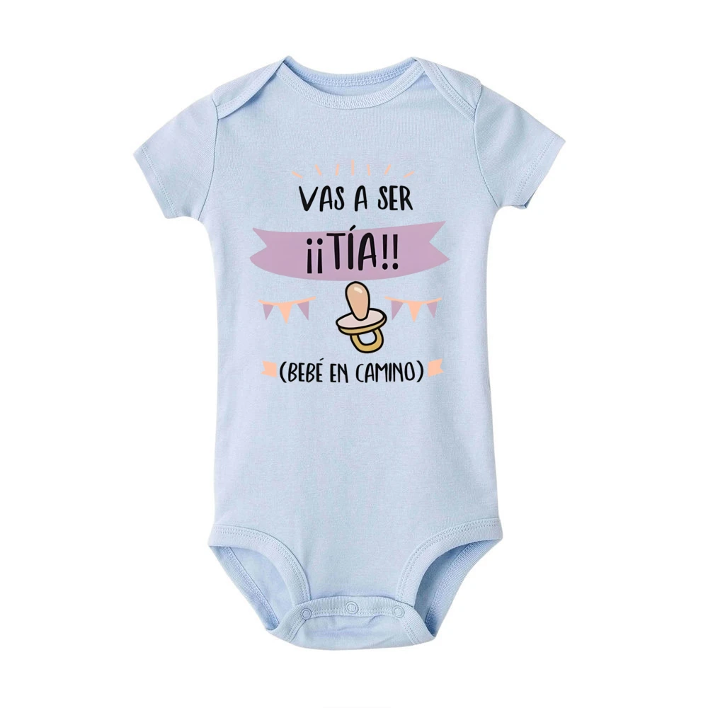 You\'re Going To Be An Aunt Baby on The Way Printed Newborn Romper Pregnancy Announcement Clothes Baby Reveal Bodysuit for Aunt