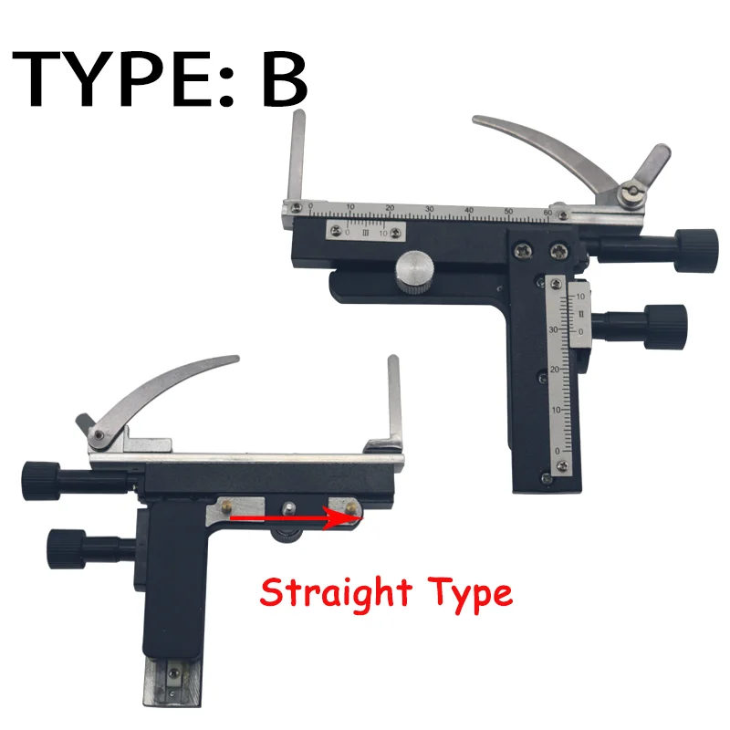 Microscópio Estágio Mecânico Fixável, Stage X-Y Moveable, Caliper com Escala, Reticles Mecânicos