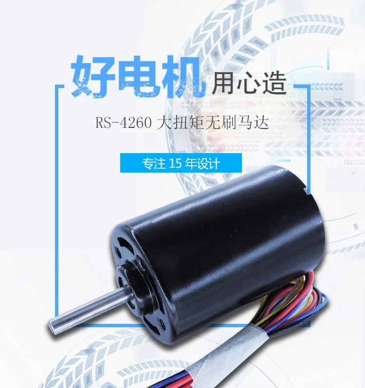 ASLONG RS-4260 DC Brushless Motor Dual Ball Bearing Internal Drive Micro Motor Steel Pipe Motor