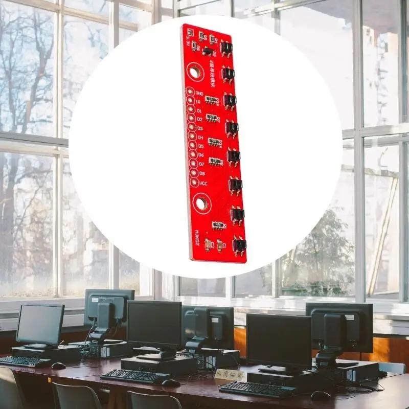 896f a 8 canali IR IR Photoelectric Switch Line Track Modulo Infrarosso Sensore evitamento ostacolo per Fai da