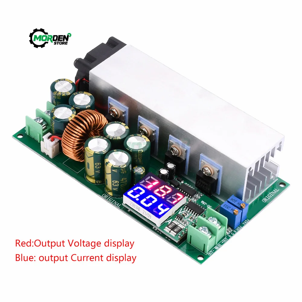 DC-DC High Power 600W Adjustable Step-down Module DC12-80V 20A Buck Converter Current and Voltage Display Power Supply