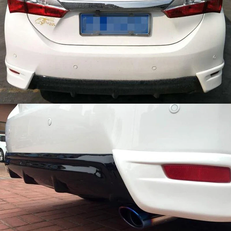 For Car Front Rear Bumper Splitter Lips Toyota Corolla Diffuser Protector Encircling Anti-Collision Accessories 2014 2015 2016