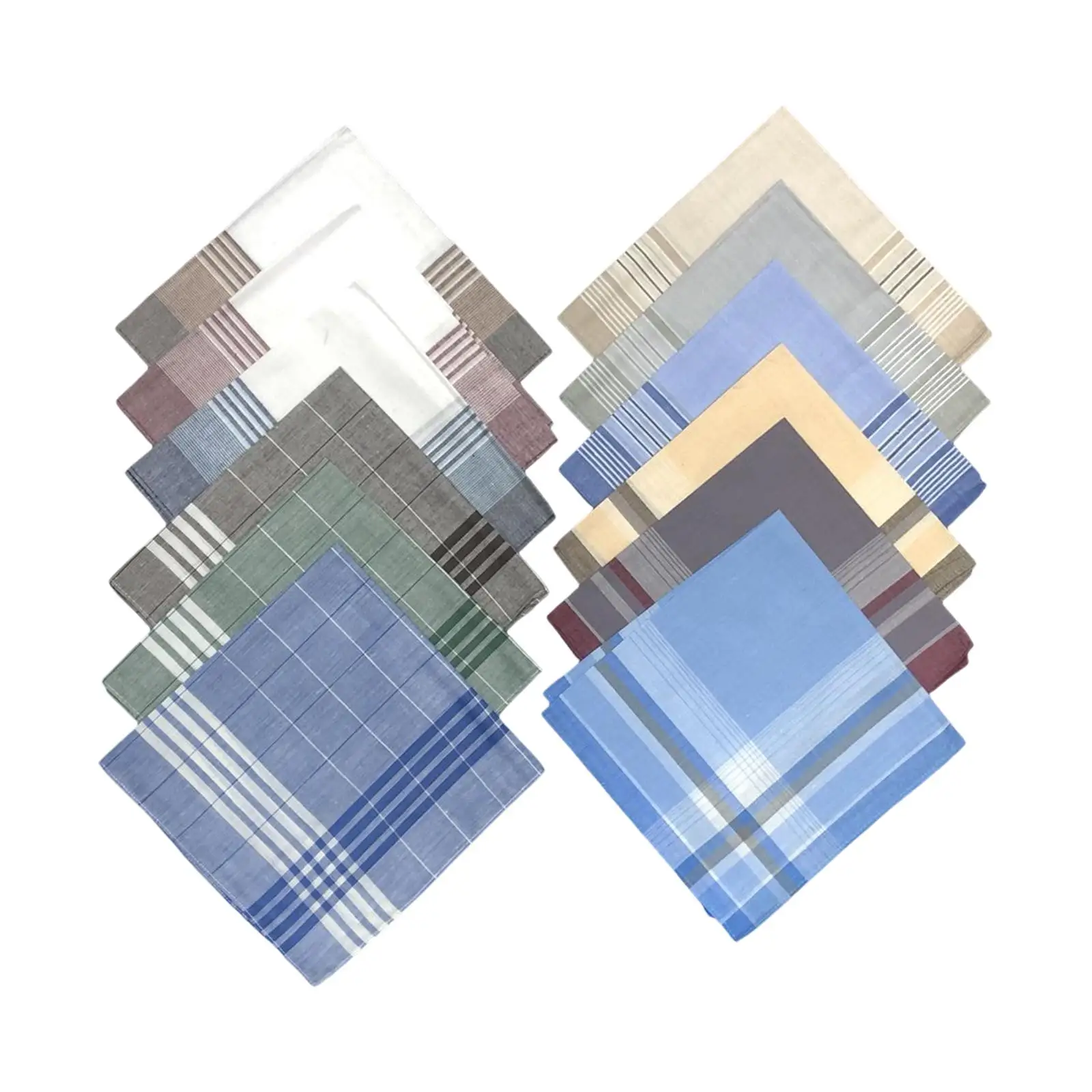 綿製メンズハンカチ-ハンカチ-色違いあり-汗拭きタオル-ポケットチーフ-お祝いパーティー用-父親用アクセサリー