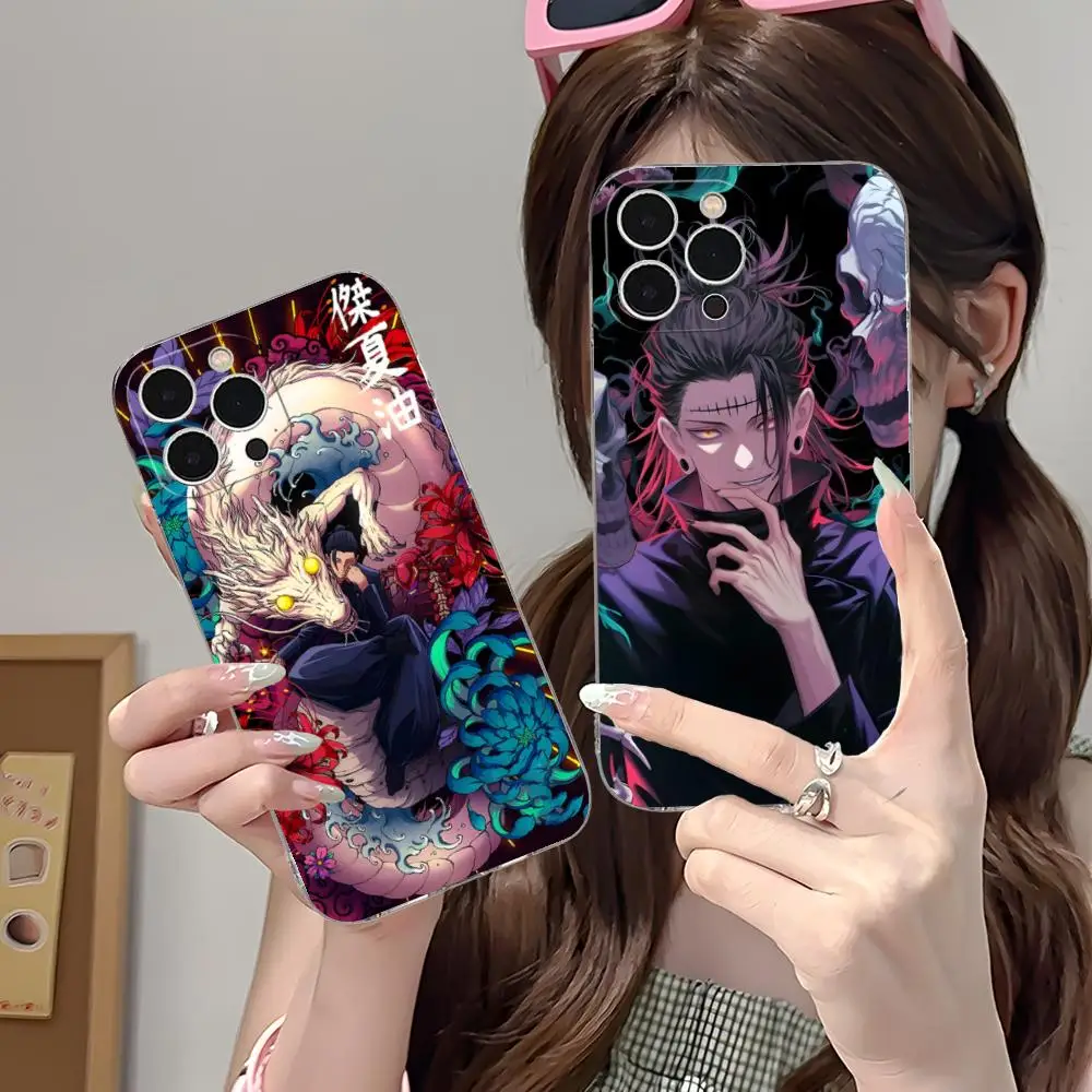 

Jujutsu Kaisen Geto Suguru Phone Case for iPhone 17 16 15 14 13 12 11 X XR XS Air Pro Max Plus Mini Clear Colorful Cover Cover