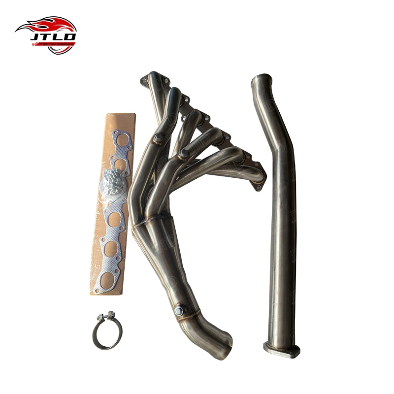 JTLD Nissan Patrol TB48 Header Exhaust System With Downpipe Manifold 304 Stainless Steel Long Tube Pipes