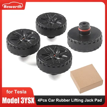 Car lifting jacks for Tesla Model 3/S/X/Y 2024 rubber jack pad adapter repair tool kit chassis wear-resistant support chassis