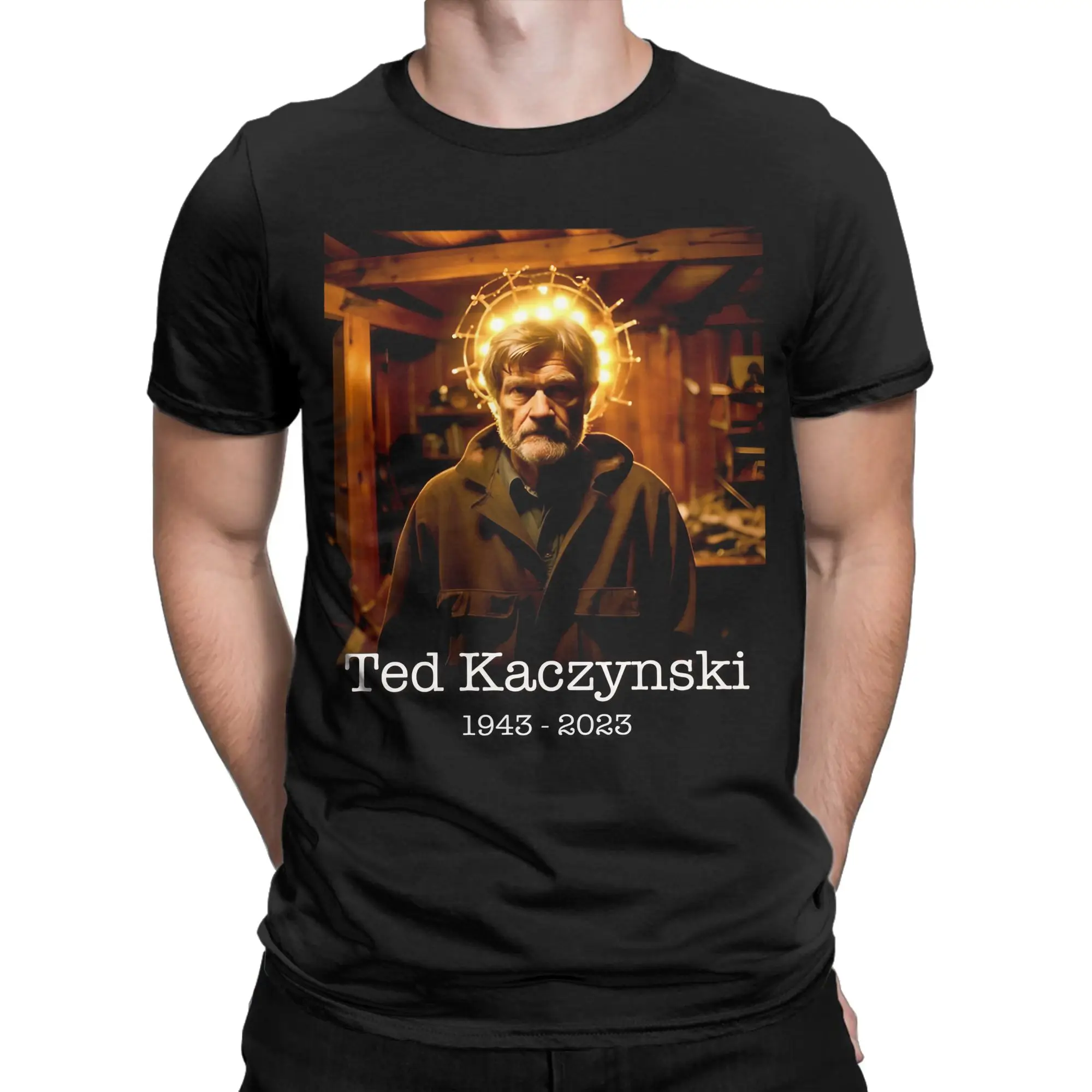 Theodore Ted Kaczynski Teddy T Shirts for Men Women Cotton Funny T-Shirt Crewneck  Tee Shirt Short Sleeve Tops Party