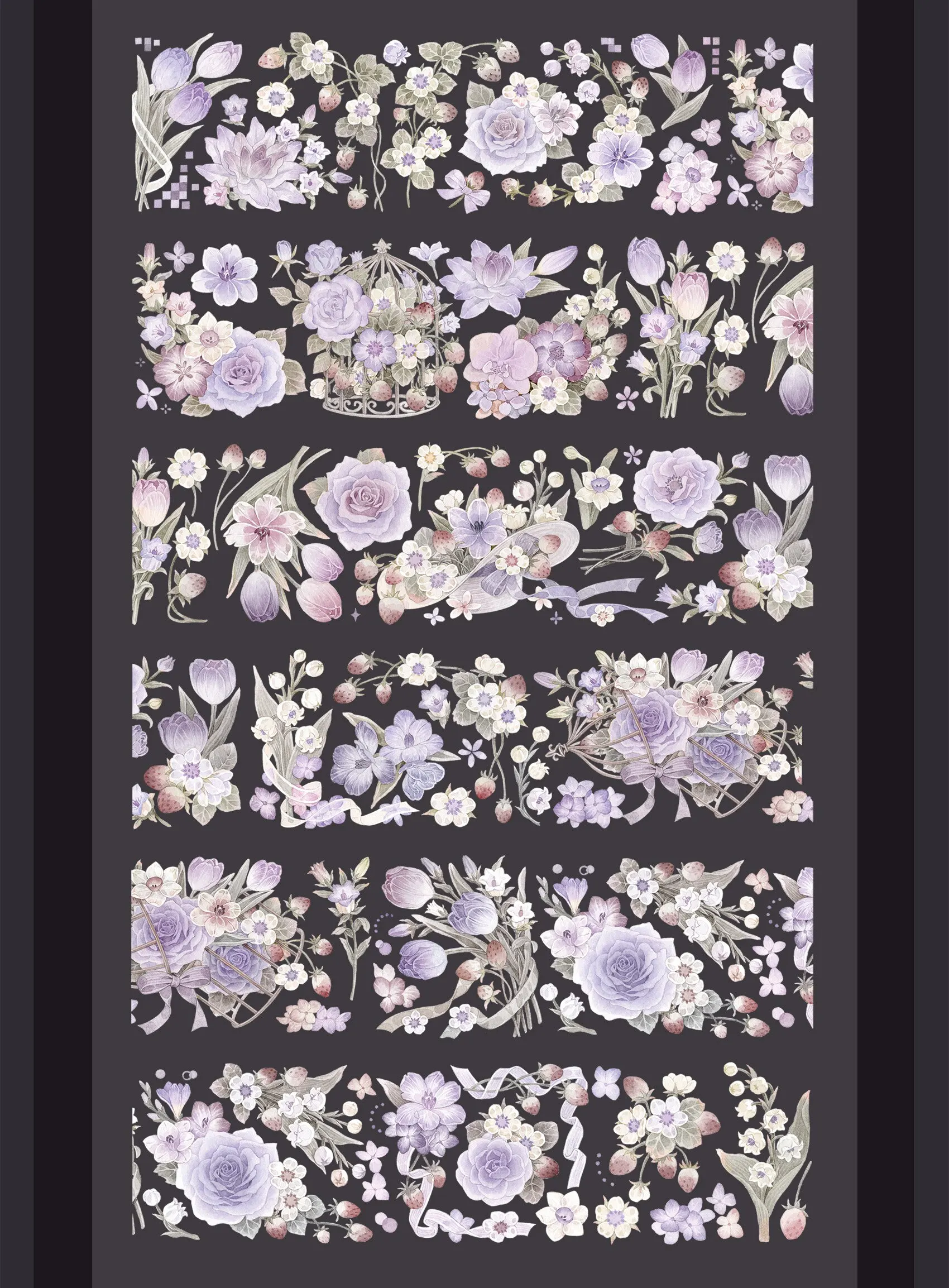 Huaqi washi pet tape loop sample/Yan Xi/Preface Ruyi/Sakura Fall/Blue Summer/Fog Return/Crossing the Mountain