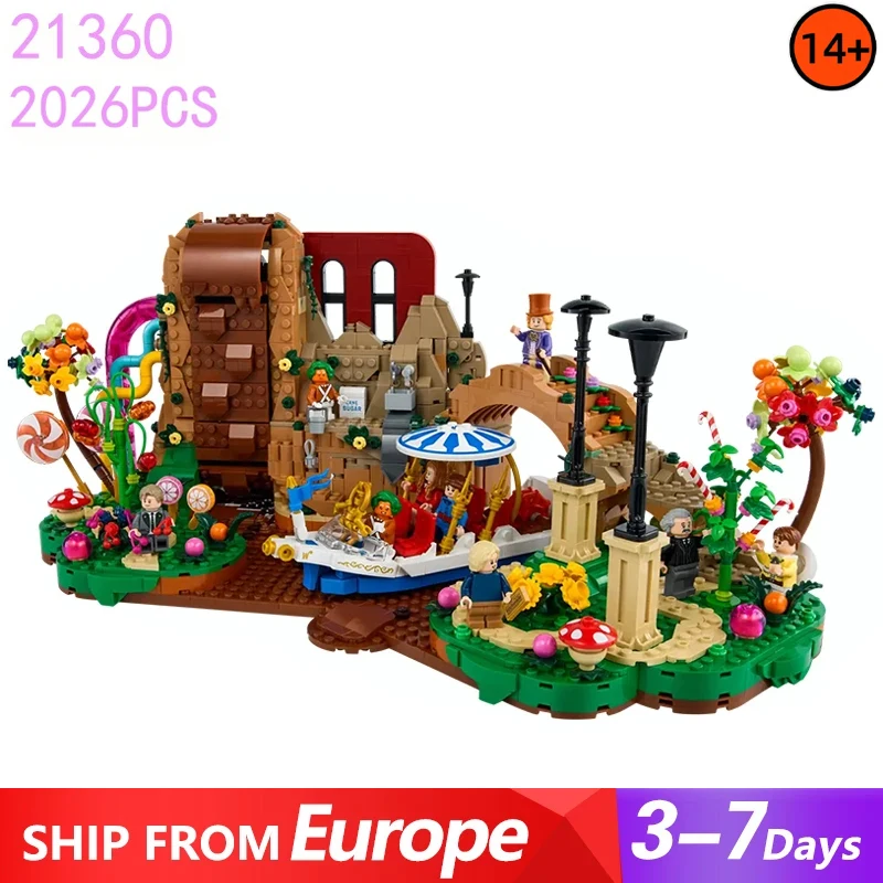 2026 Teile Schokoladenfabrik-Bausteine, kompatibel mit Set 21360, für Kinder und Erwachsene, Geburtstags- und Weihnachtsgeschenk