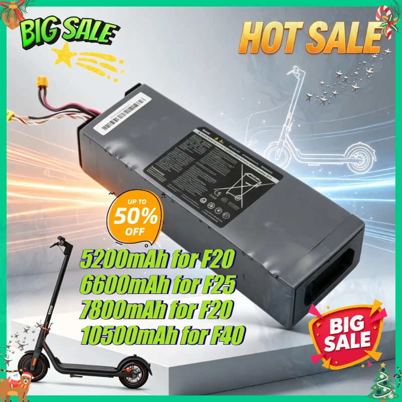 36V 5200mAh/6600mAh/7800mAh/10500mAh Replacement Battery for Xiaomi Ninebot F20 F25 F30 F40 Electric Scooter New Accessories