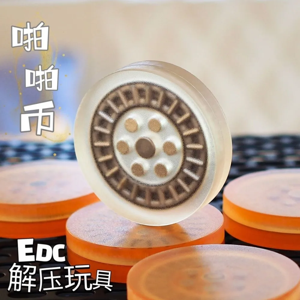 New EDC Rotating Magnetic Slider Adult Fidget Toy Anti-Stress Fingertip Toy Autism Anxiety ADHD Decompression Collectible Gift