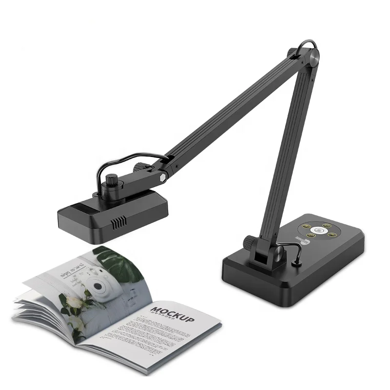 4K Digital Visual Presenter | Portable Document Camera Scanner with OCR | A3 Document & Book Scanner for Mac OS, Library Use