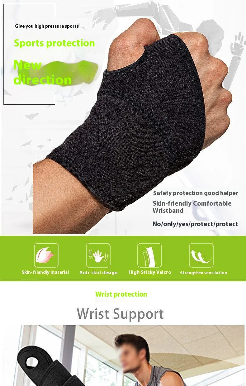 Sport-Handgelenkstütze – atmungsaktive Unterstützung für Fitnessstudio, Volleyball, Basketball – Linderung von Handgelenkschmerzen, Verstauchungen und Sehnenentzündungen – Männer/Frauen – Detail 1