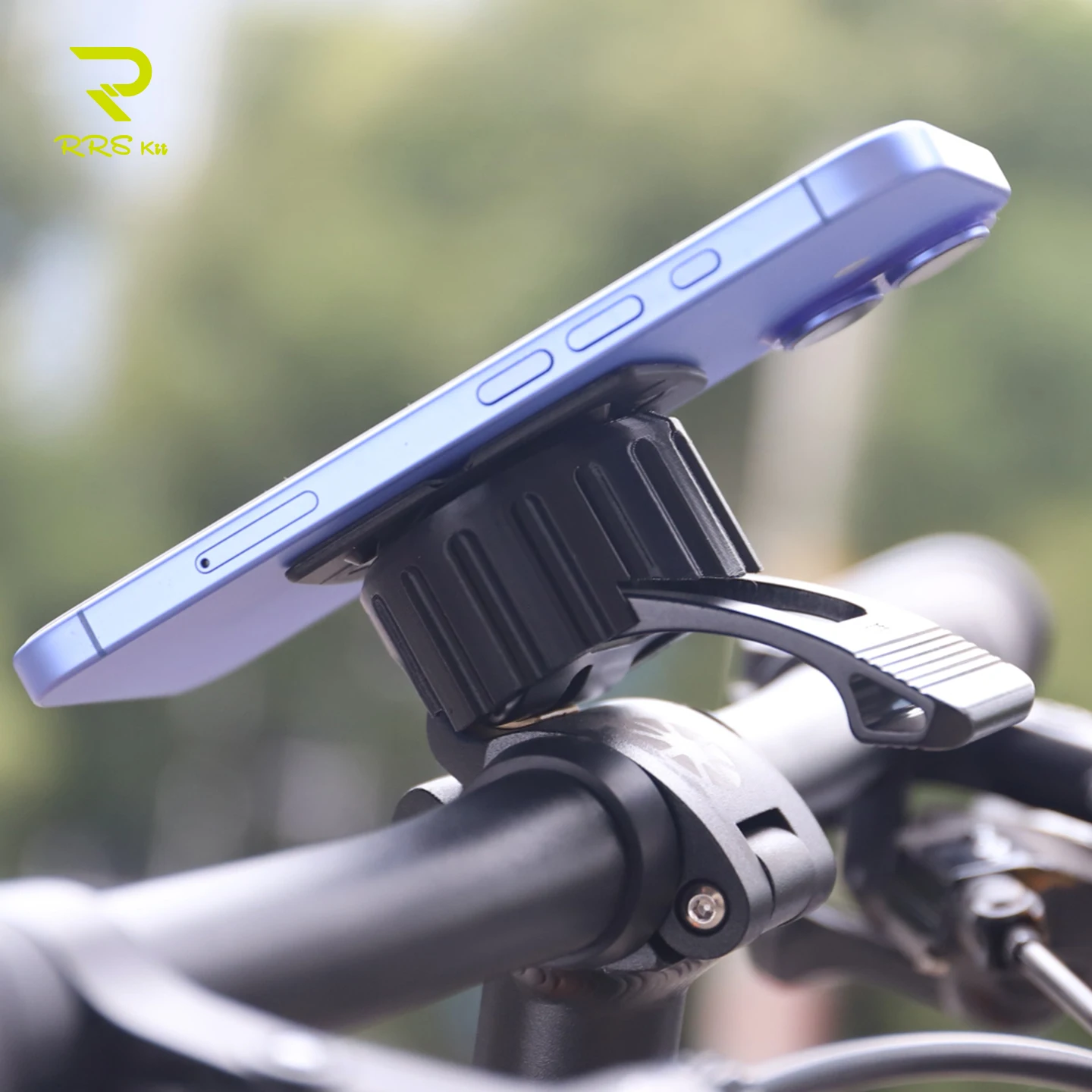 RRSkit Folding Bike Centered Computer Mount Universal Clamp-On Cycling Phone GoPro Mount For Brompton A C P Dahon Wide Buckle - view 3