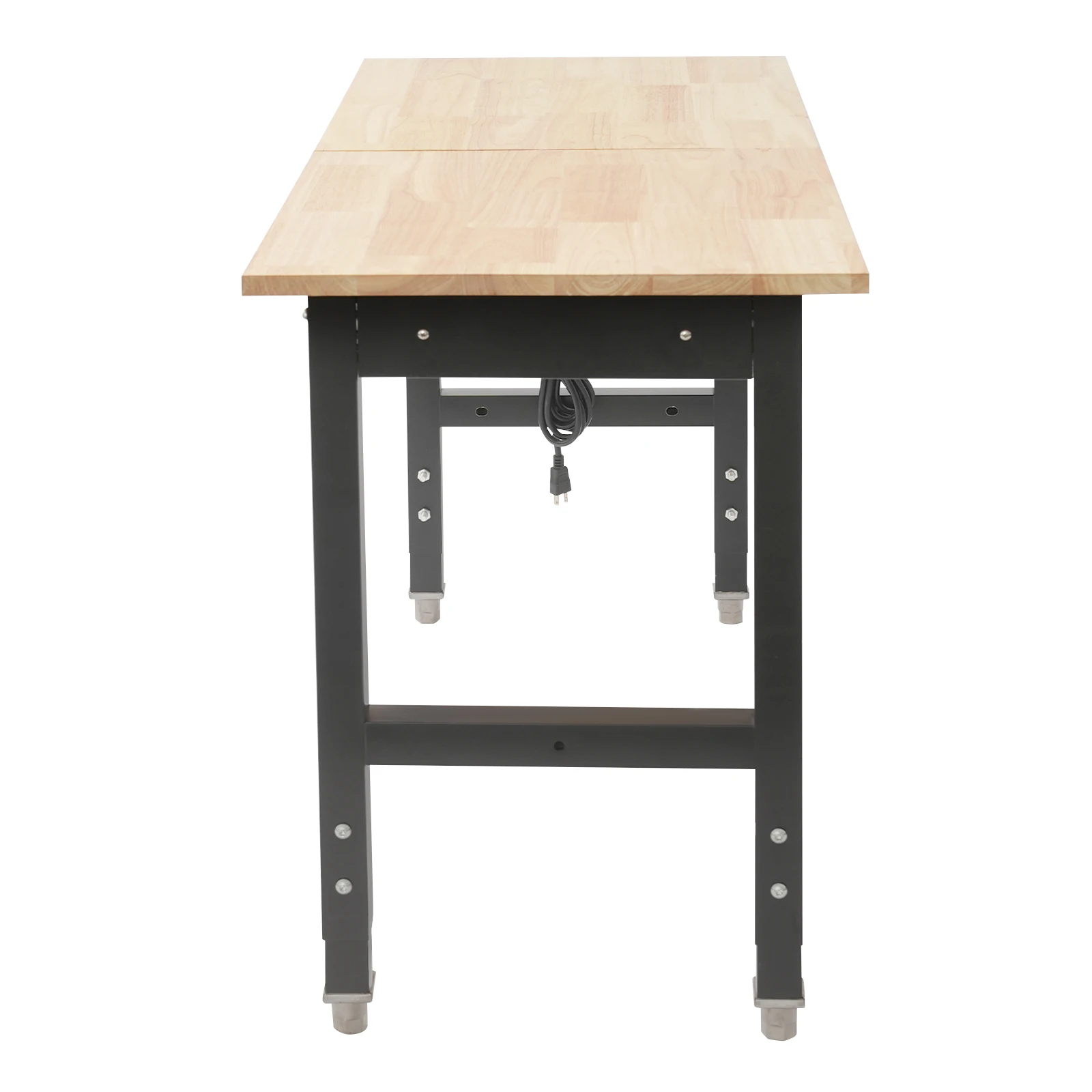 Современный регулируемый верстак, верстак 907 кг/2000 фунтов с розетками, сверхмощный рабочий стол, 2 порта USB, 4 * розетки переменного тока