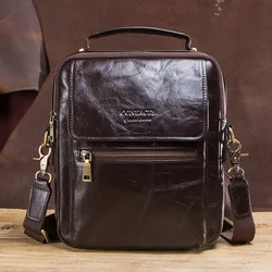 Small Genuine Leather Men Shoulder Bags For 9.7