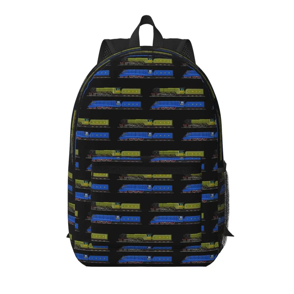 Flying Scotsman And The Mallard Student Backpack School Bag Hiking Travel Daypack for Boys Girls Bookbag Shoulder Bags