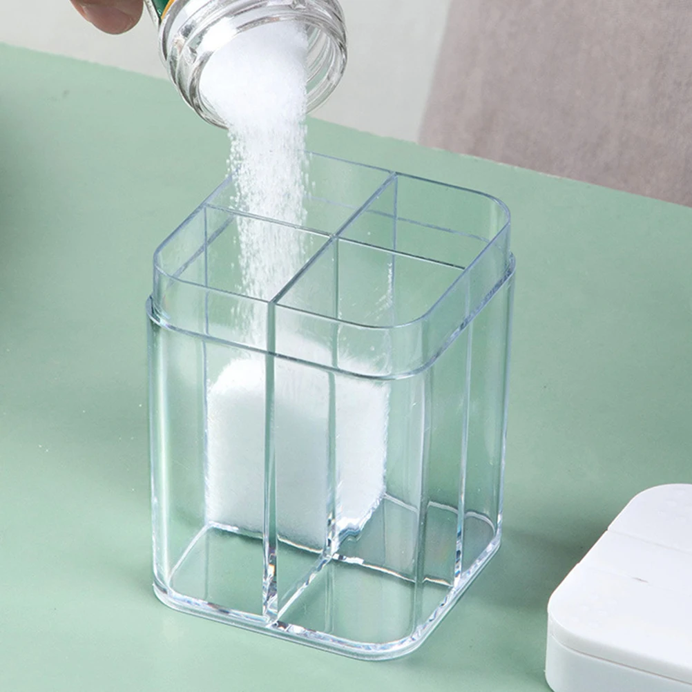 

2 шт., коробка для специй, многоразовый держатель, кухонный контейнер для приправ, регулируемые отверстия, простой в использовании, компактные контейнеры для специй