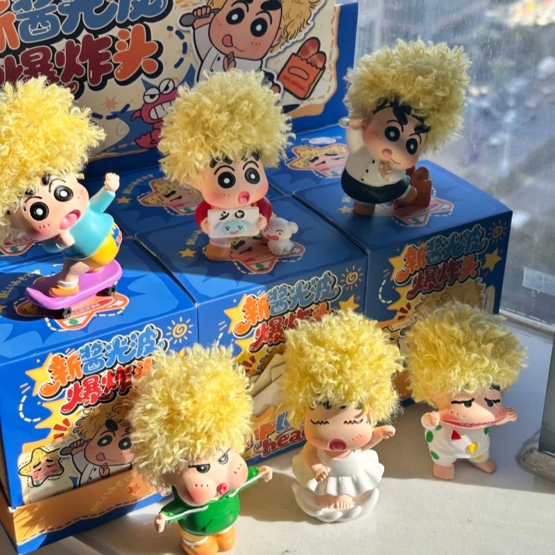 

Карандаш Шин-Чан Explosivehead, забавный подарок, сюрприз, слепая коробка, милый автомобиль, украшение для рабочего стола, фигурка, подарок на фестиваль