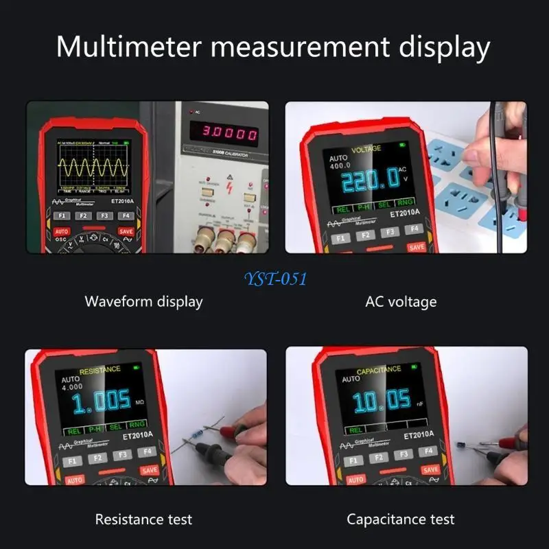 

E15A Multifunctional Oscilloscope Multimeter 1MHz band width Easy Carry for Field Use