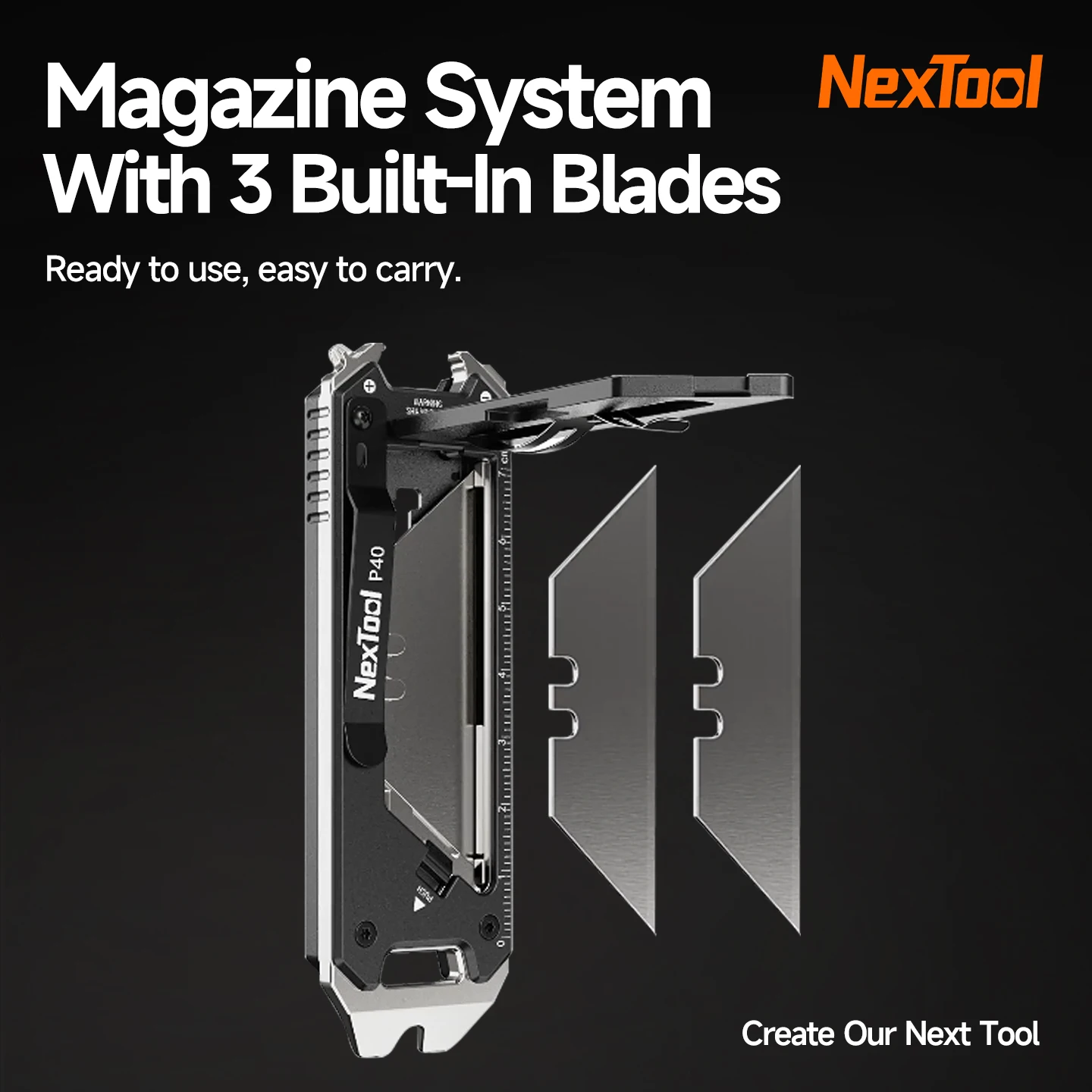 NexTool Explorer E20 Utility Knife Box Cutter 8-in-1 Multi tool Pocket Knife Innovative Auto Reload Design Compact EDC Tools