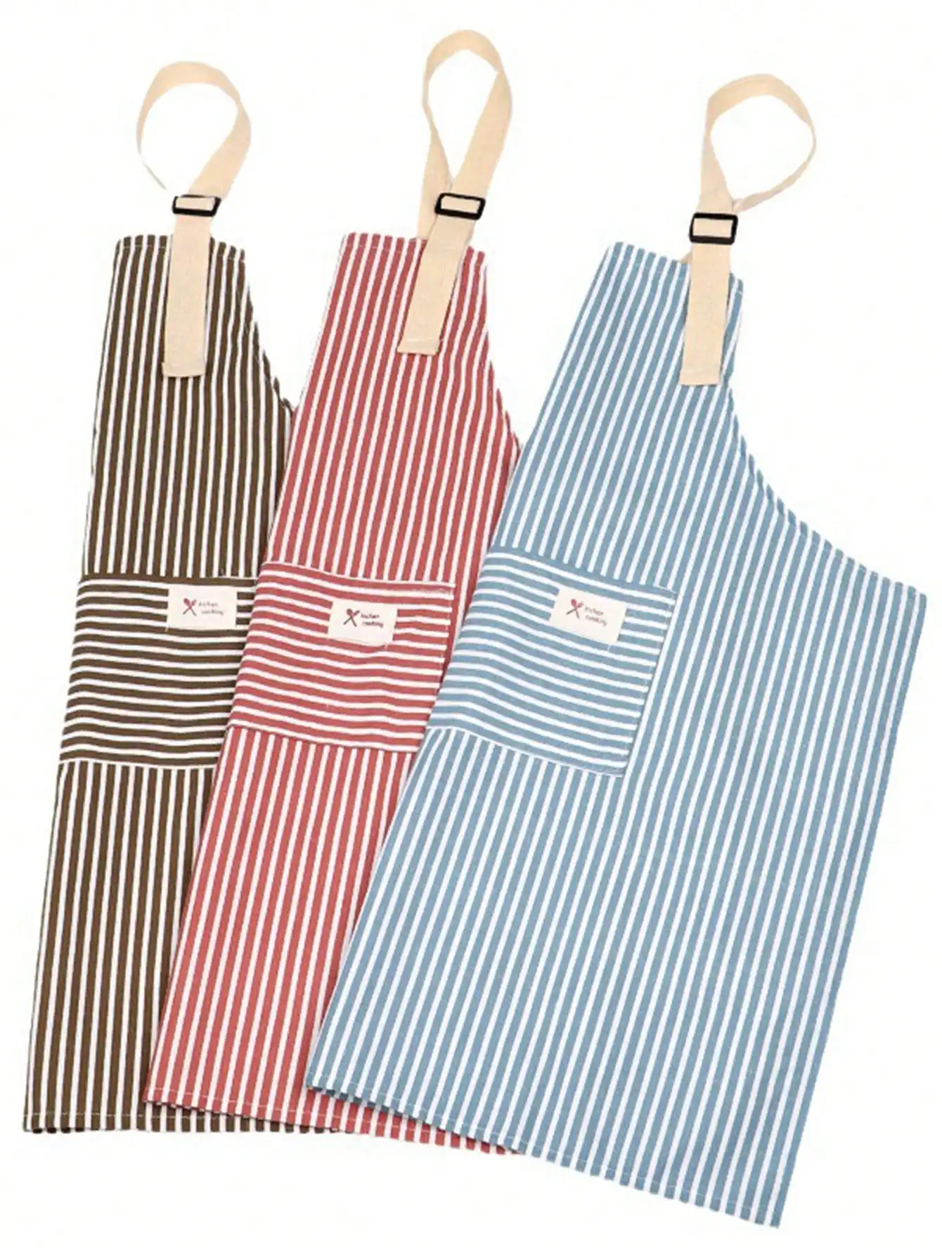 1 Pack Cooking Apron for Women with Pocket Adjustable Chef Aprons for Kitchen, Cooking, Baking, BBQ, Grill