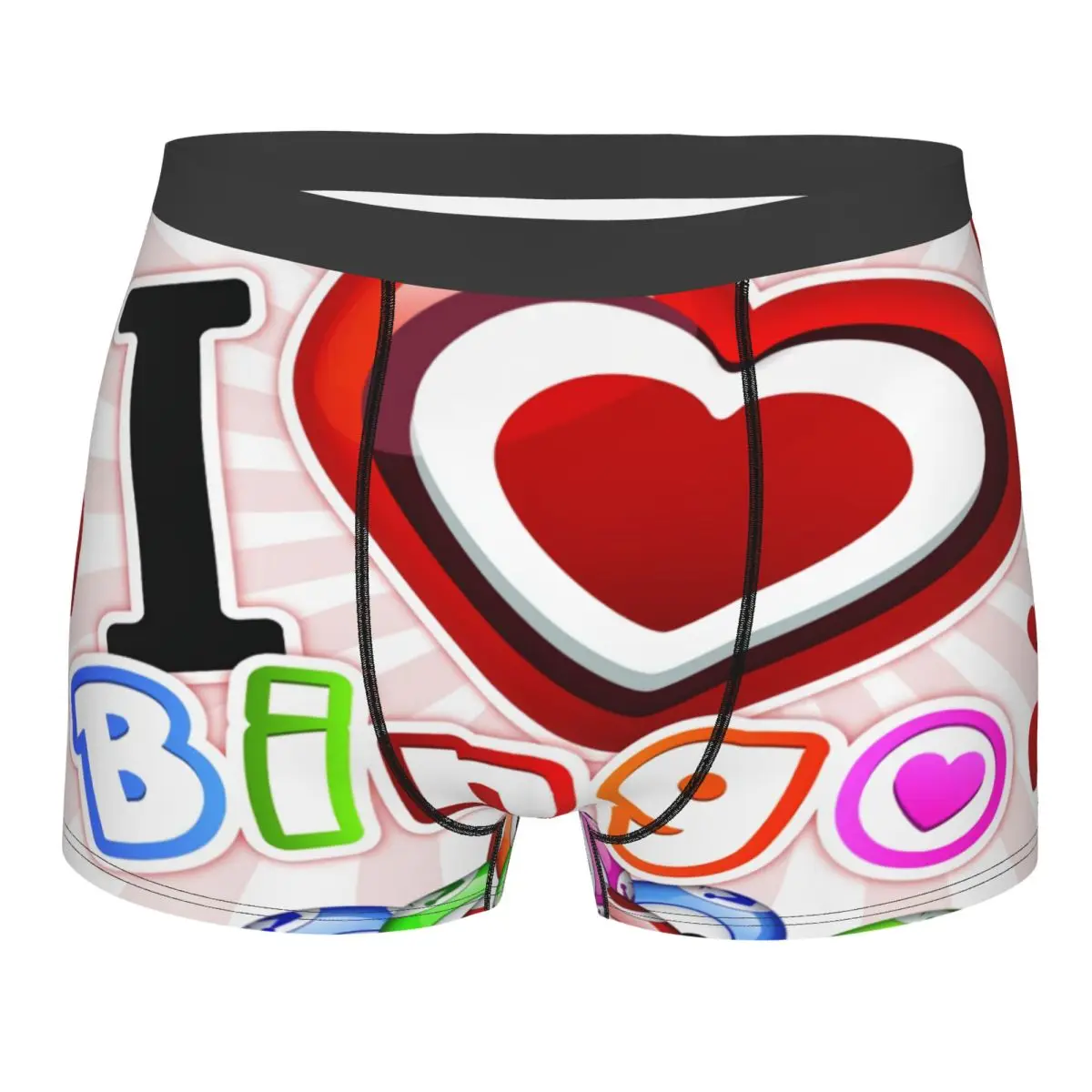 

Сексуальные трусы-боксеры I Love Bingo Game, мужские дышащие трусы, нижнее белье