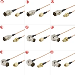 75Ohm RG179 Cable IEC TV To SMA Male Female Connector 75Ω RG-179 SMA To IEC TV Right Angle RF Extension Low Loss Fast Delivery