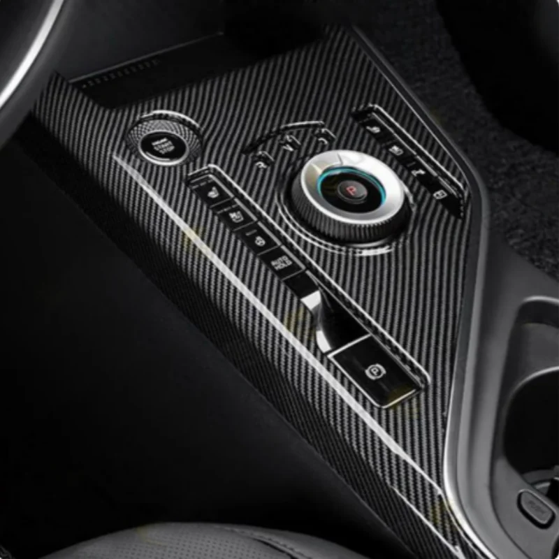 

3d наклейка для Kia Niro 2022 2023 2024lhd!!! Углеродно-черная внутренняя панель переключения передач, отделка рамы, автозапчасти, 1 шт.