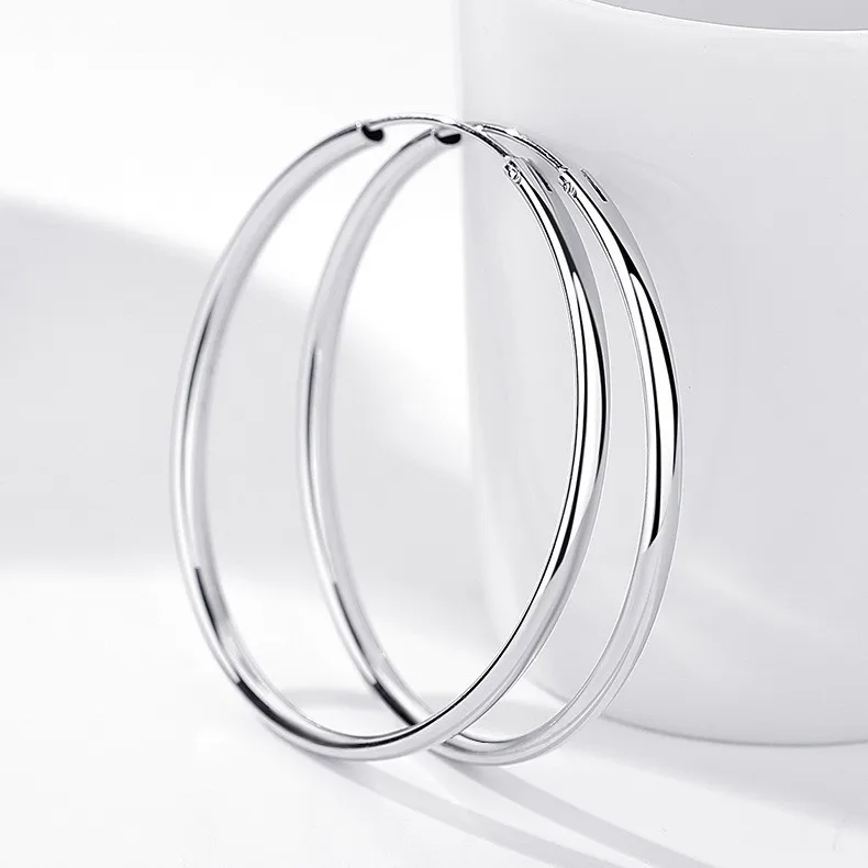 Minimalist Style Plain Hollow Glossy Fashion Exaggerated Large Hoop Earrings Women, Ear Jewelry，hoop earrings