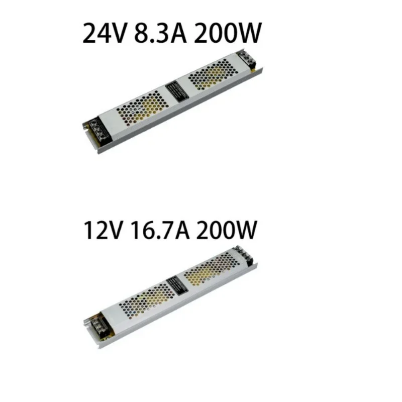 Ultra Thin LED Power Supply DC12V 24V Lighting Transformers 60W 100W 150W 200W 300W 400W LED Driver Adapter Converter LED Strip