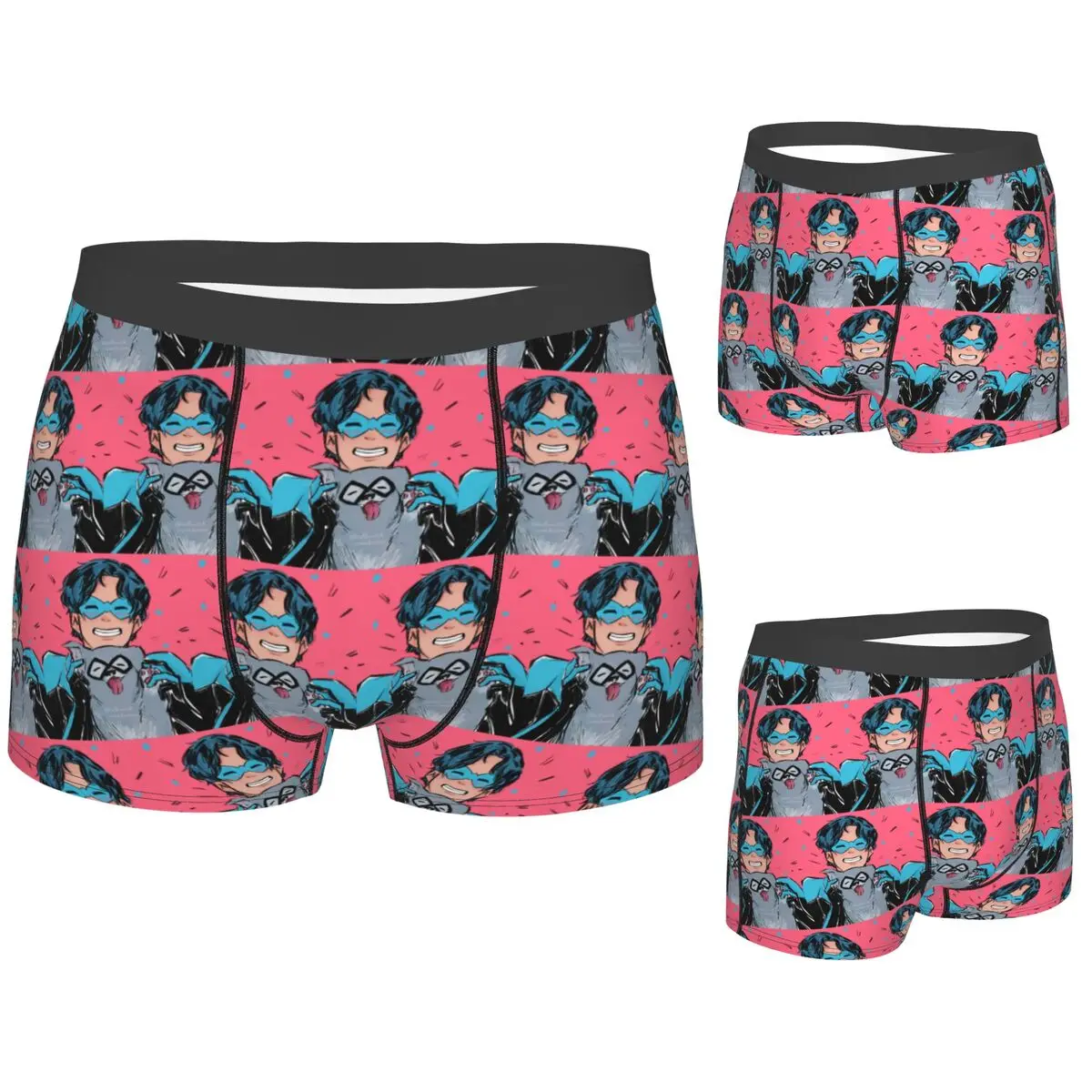 

Boxer Underpants Shorts Nightwing And Bitewing Ico Panties Male Comfortable Underwear for Homme Man Boyfriend Gifts