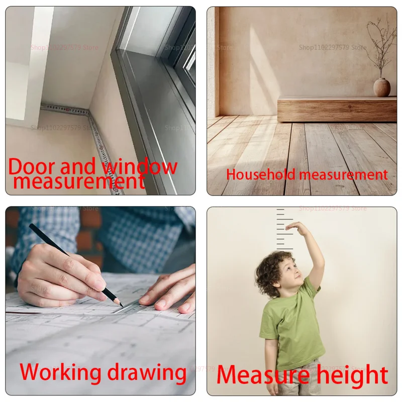 5/7.5/10 متر الليزر النافثة للحبر صندوق الترميز الذاتي قفل شريط القياس مسطرة واسعة أدوات قياس لمشاريع النجارة البناء ذاتية الصنع #3