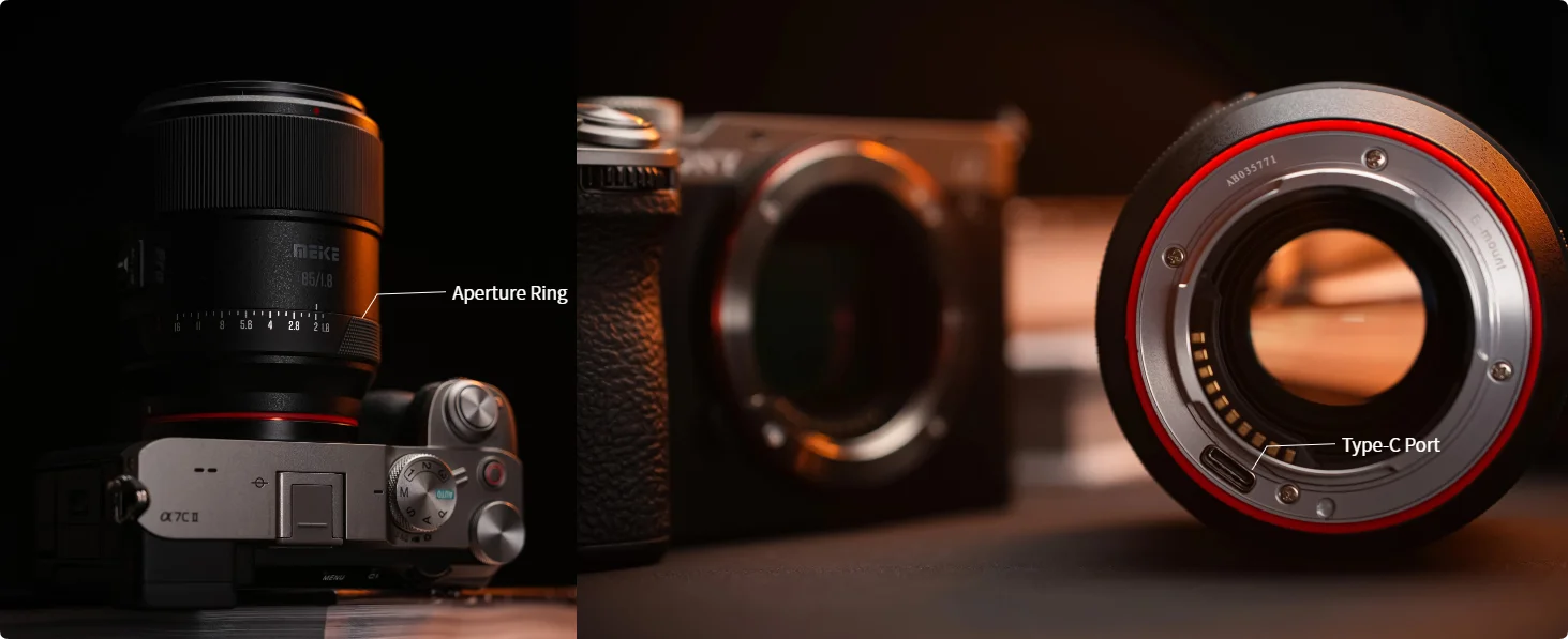 Meike 85mm F1.8 Pro AF Mittleres Teleobjektiv STM Schrittmotor Vollformat-Objektiv für Sony E/ Nikon Z/ Fuji X/L-Mount Kameras – Detail 2