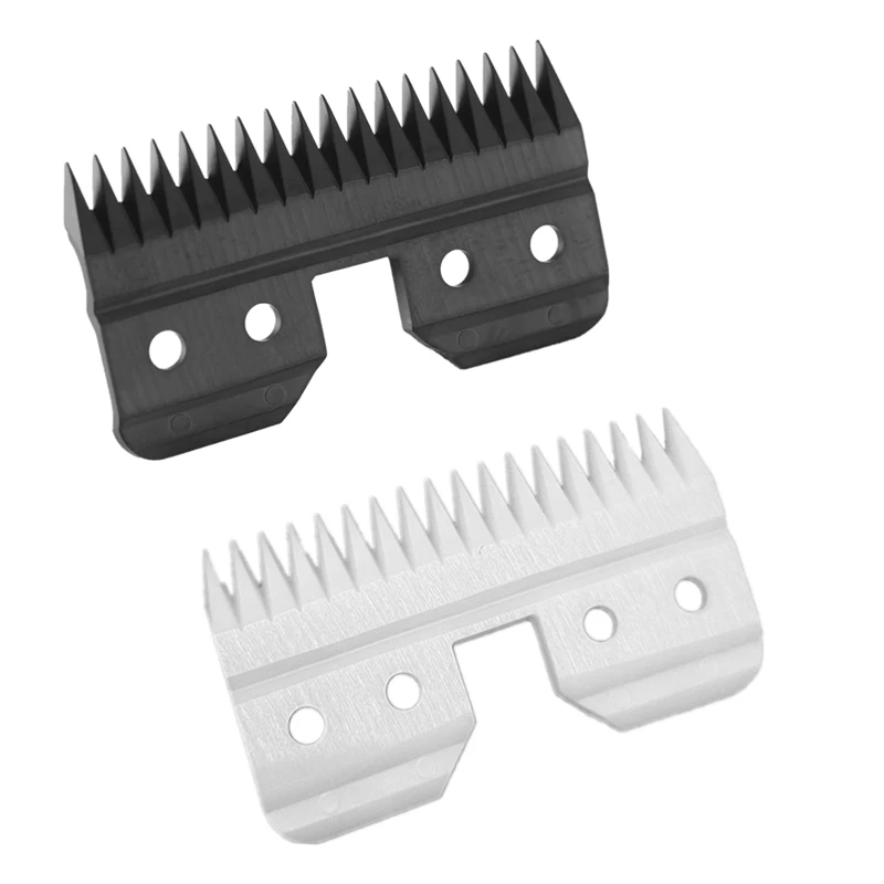 2pcs 18 Teeth Clipper Fast Feed Replacement Ceramic Blade for Andis & oster A5 & wahl detachable style Clipp