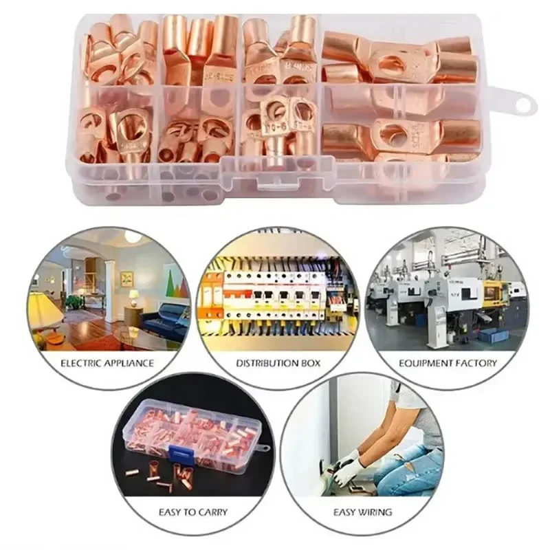 60Pcs Wire Lug Conn…