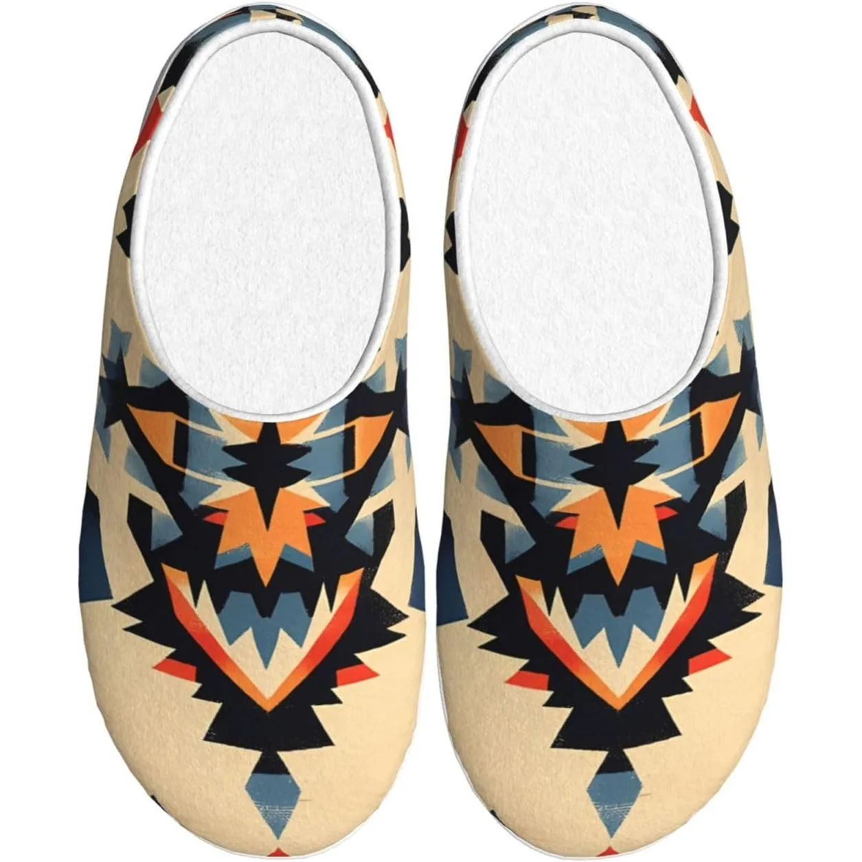 

Native American Women’s Cozy Slippers Soft Cotton Indoor & Outdoor House Slippers With Anti-Slip Sole