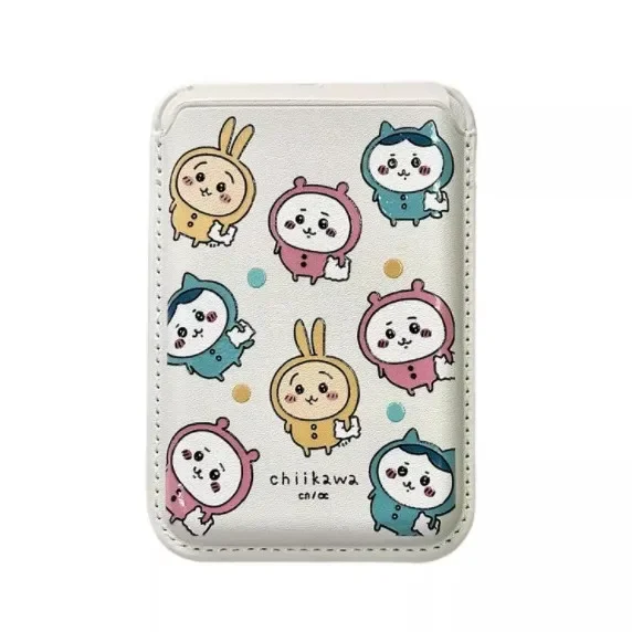 Chiikawa Japanese Cartoon Cute Magnetic Card Holder Phone Magnetic Card Holder Bag Suitable for MagSafe Holiday Gifts view 3