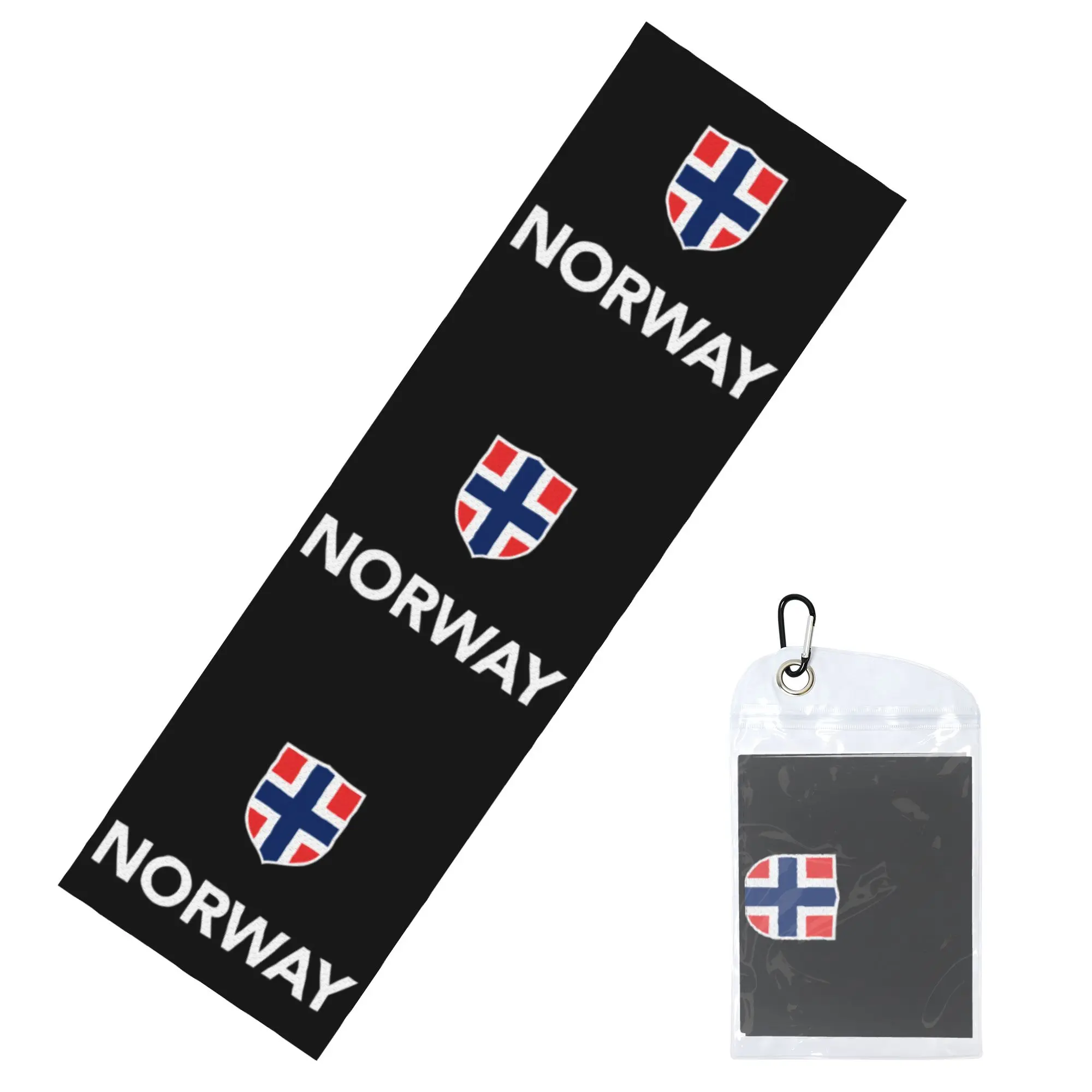Norway Flag Cold Exercise Towel  Norwegian Flag Super Soft Breathable Instant Cooling Towel Swimming Towels